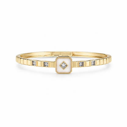 Luminous Shell Hexa Bangle
