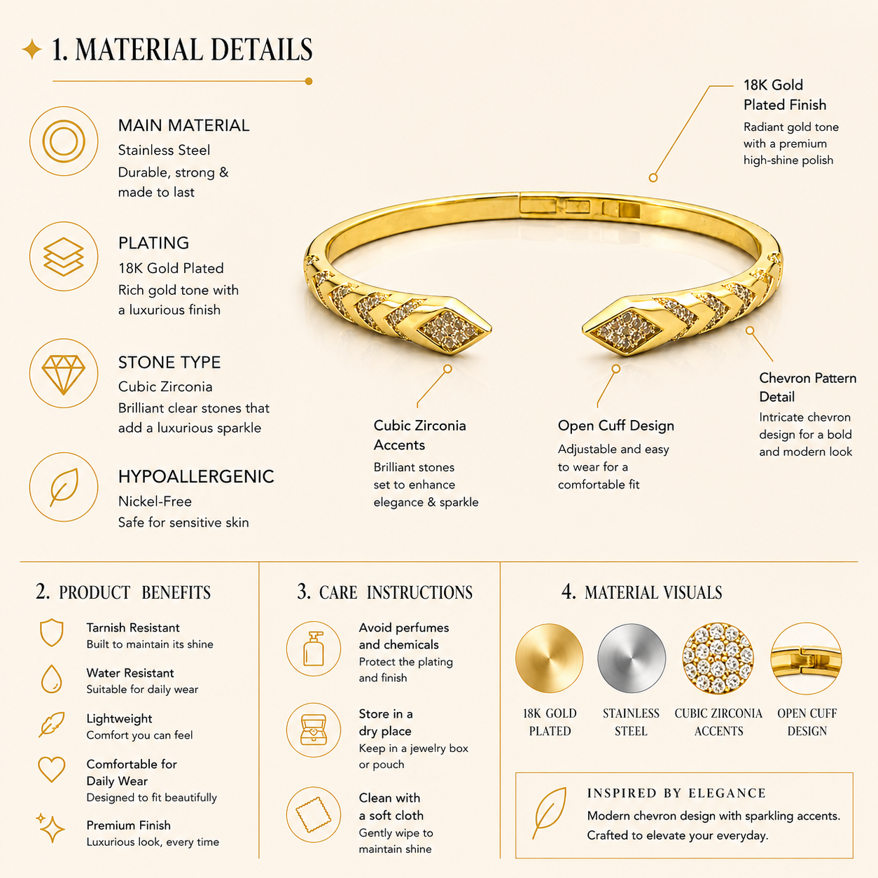 Radiant Arrow Bangle