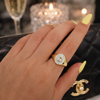 The Aurora Halo Open Ring