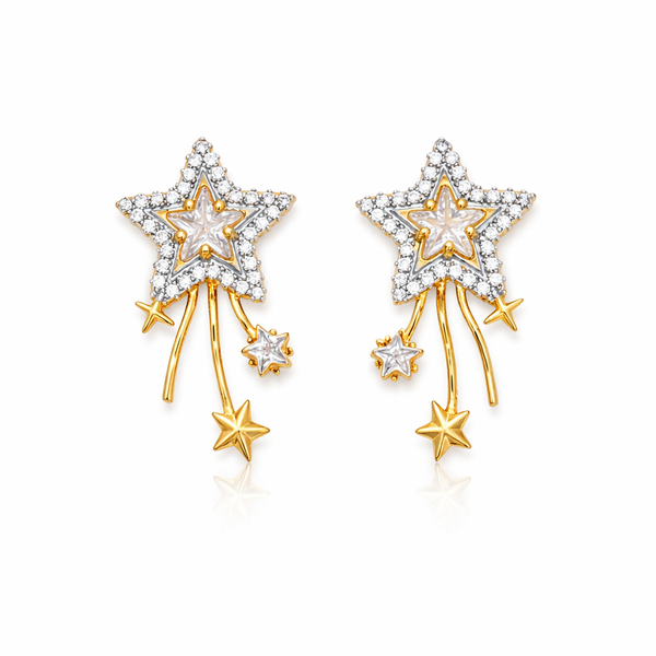 Celestial Cascade Star Earrings