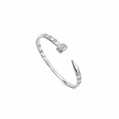 Crystal Nail Cuff Bangle