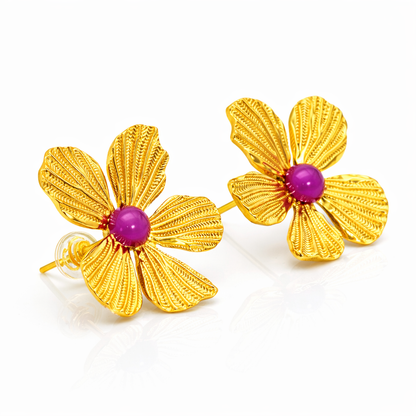 Golden Bloom Earrings
