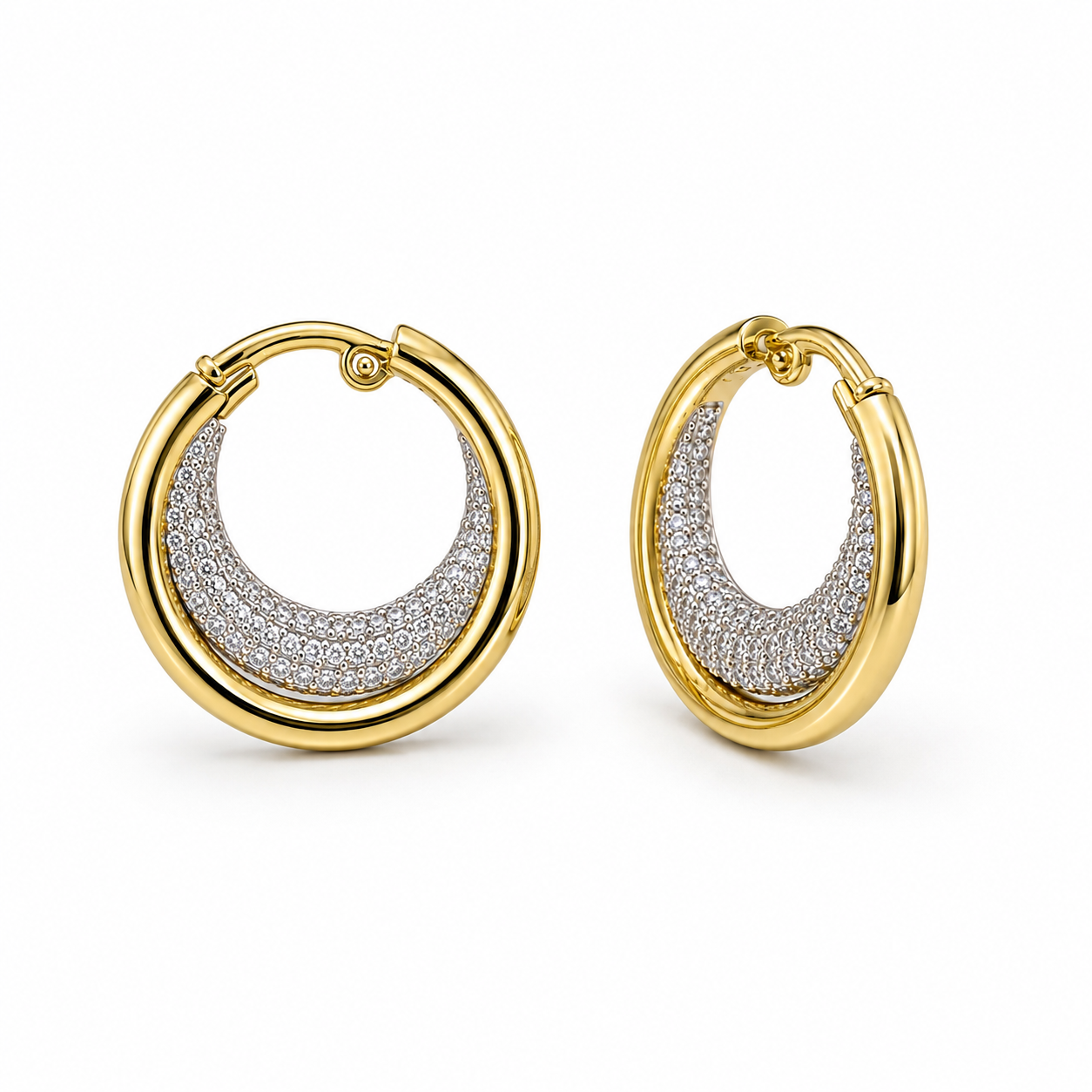 Pavé Curve Hoop