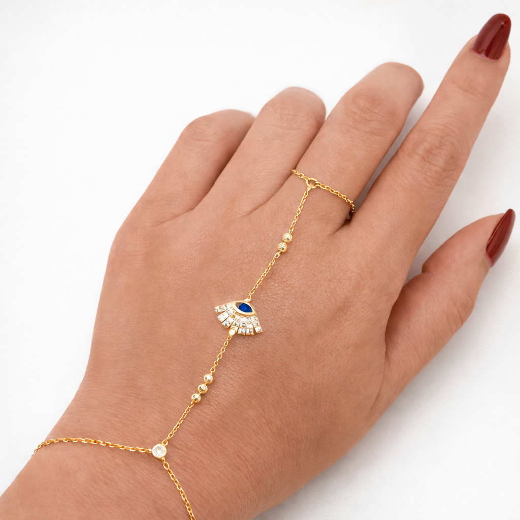 Evil Eye Fan Hand Chain