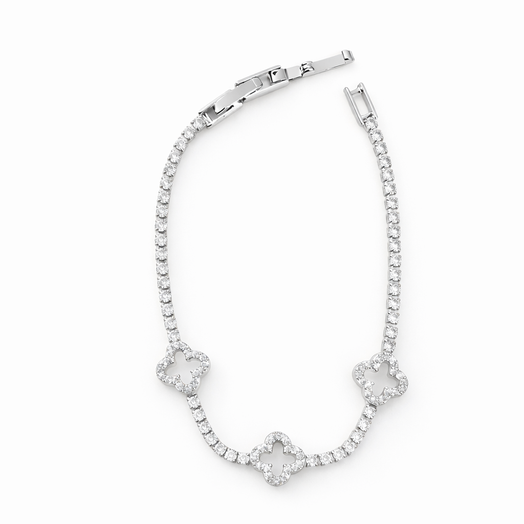 Luna Clover Tennis Bracelet