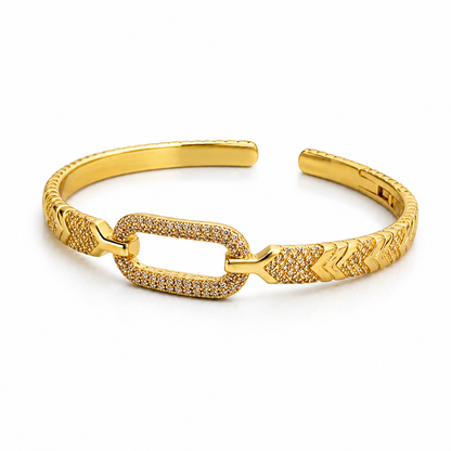 Arrow Link Sparkle Bangle