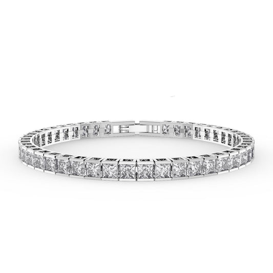 Silver tennis bracelet