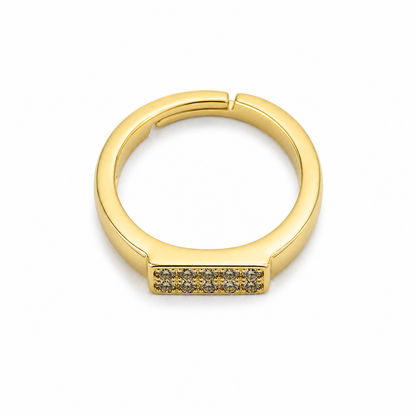 Pavé Bar Pinky Ring