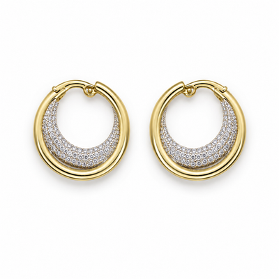 Pavé Curve Hoop