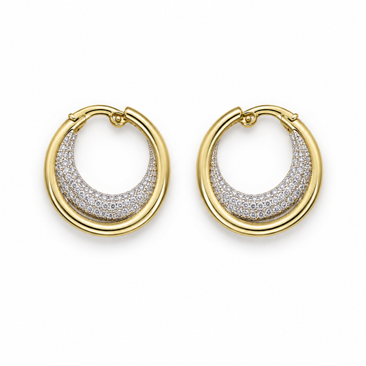 Pavé Curve Hoop