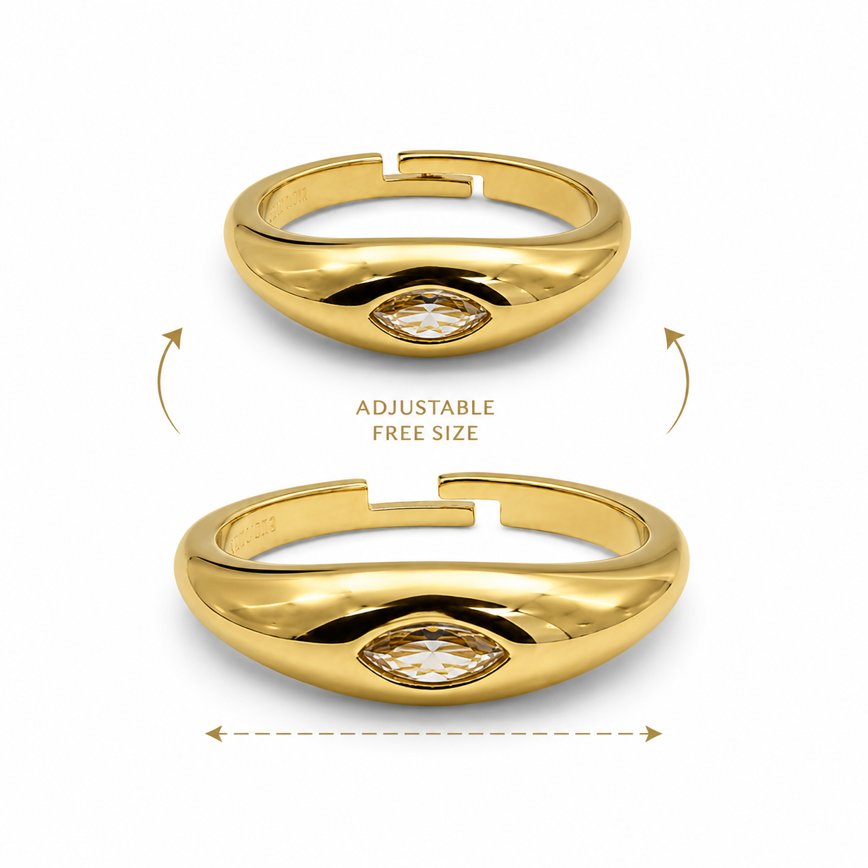 Crystal Pinky Ring
