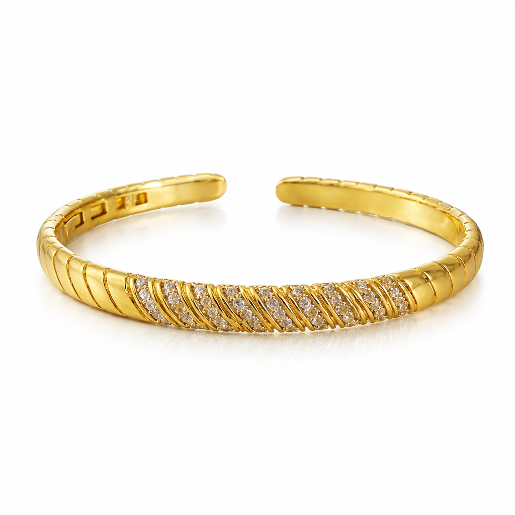 Diagonal Shine Bangle