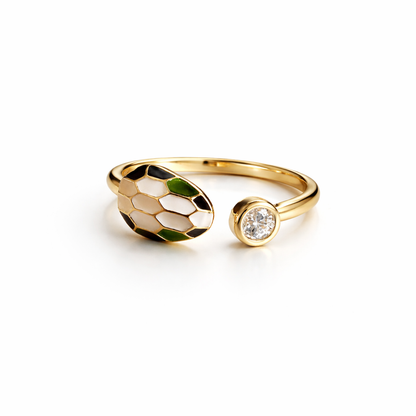 Serpent Glow Open Ring