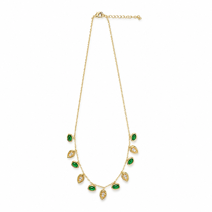 Emerald Charm Necklace