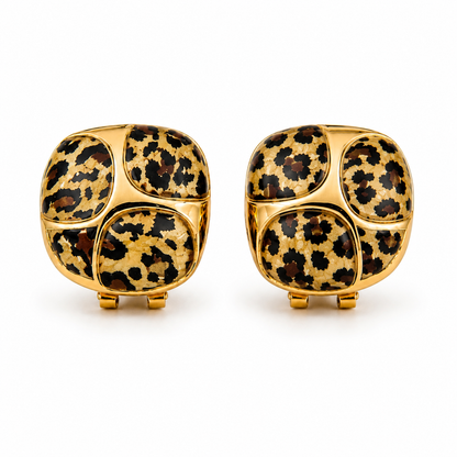 Leopard Mosaic Earrings