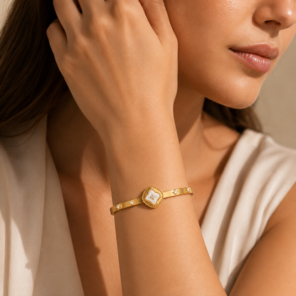 Celestial Square Cuff Bangle