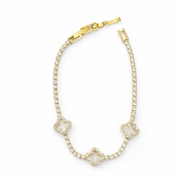 Luna Clover Tennis Bracelet