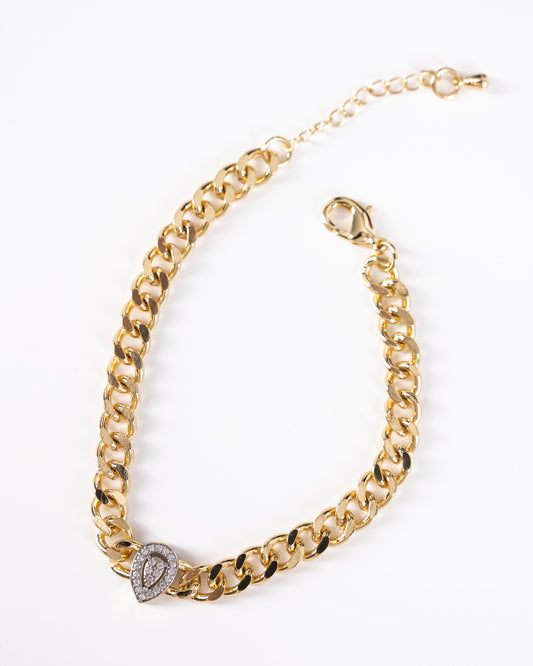 Silver & gold bracelet