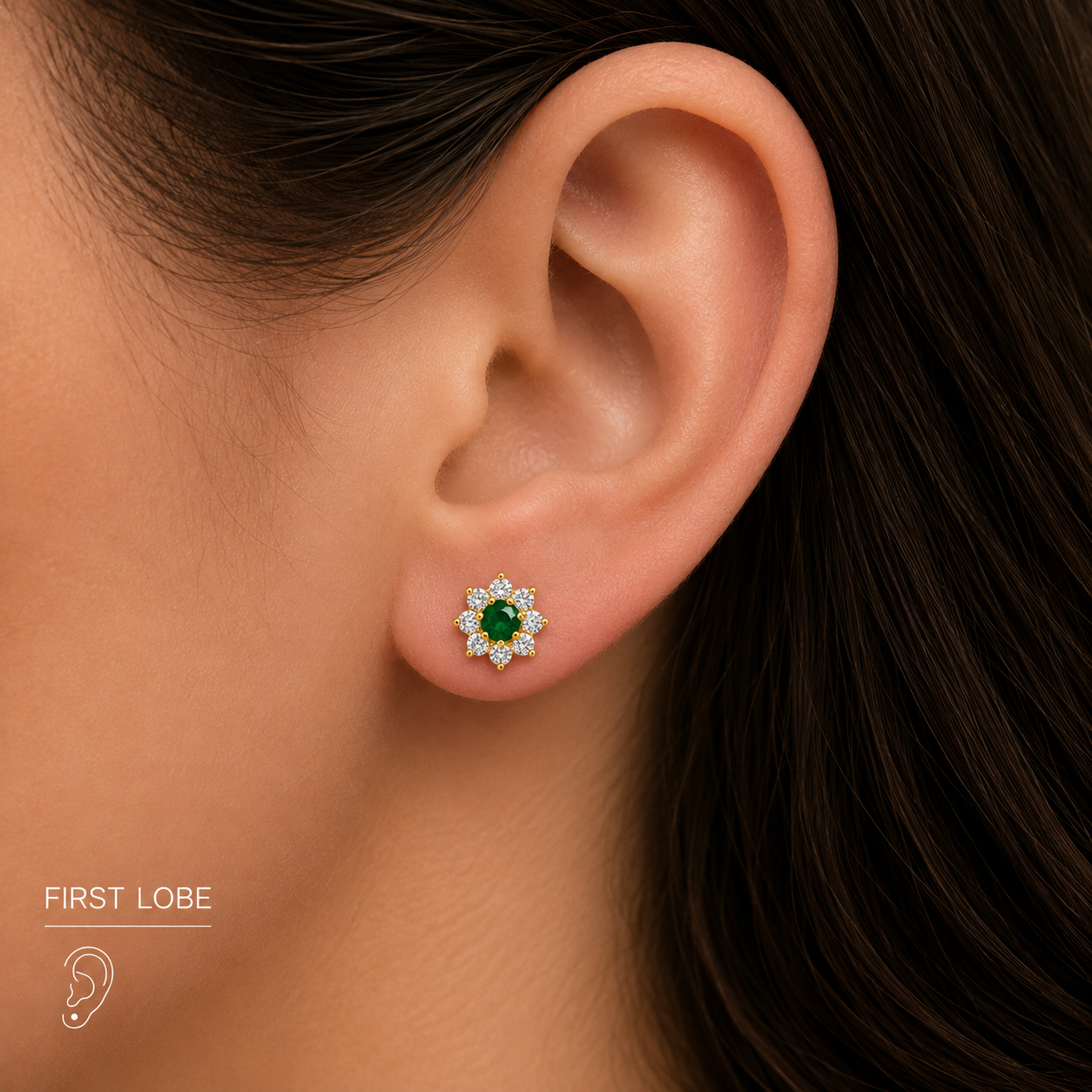 Emerald Bloom Piercing