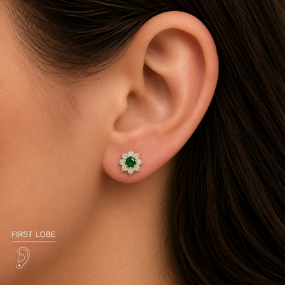Emerald Bloom Piercing