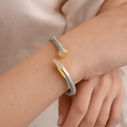 Radiant Arrow Cuff Bracelet