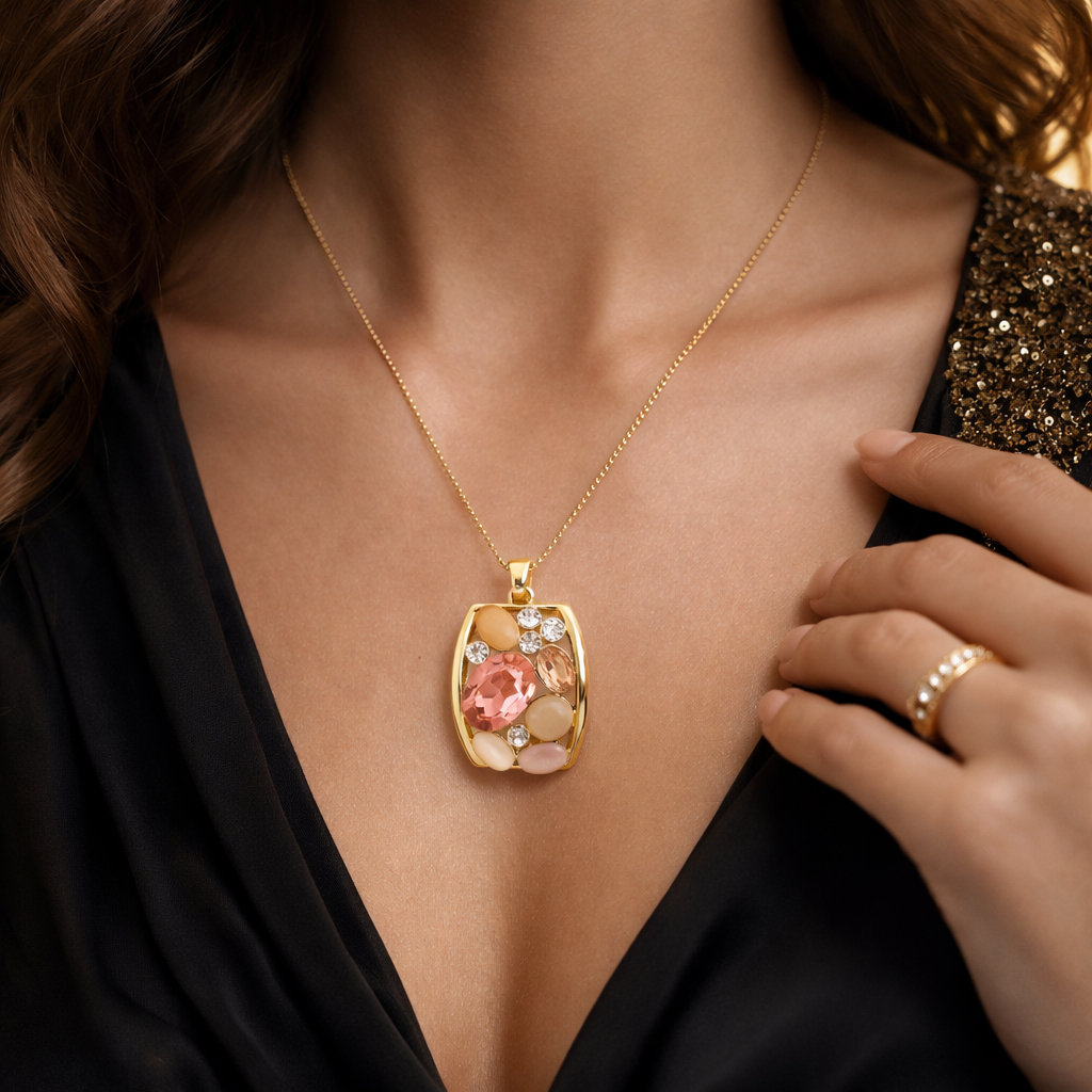 Mosaic Pendant Necklace