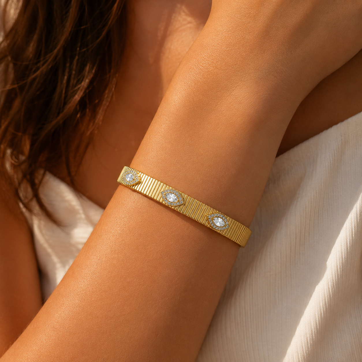 Evil Eye Cuff Bangle