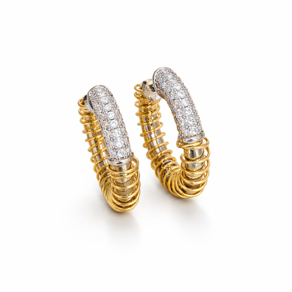 Luna Coil Hoop Earrings