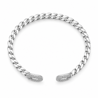 Pavé Chain Loop Bangle