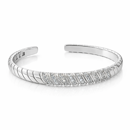 Diagonal Shine Bangle