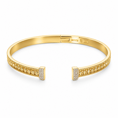Aurora Pavé Open Cuff