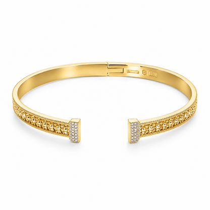 Aurora Pavé Open Cuff