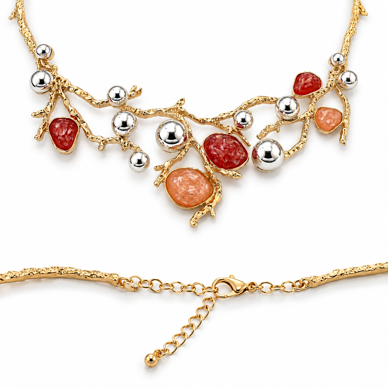 Coral Reef Statement Necklace