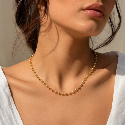 Gold Beaded Necklace