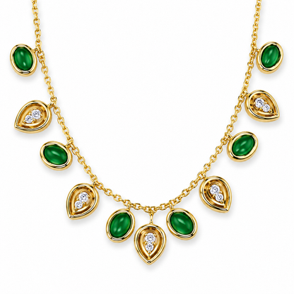 Emerald Charm Necklace