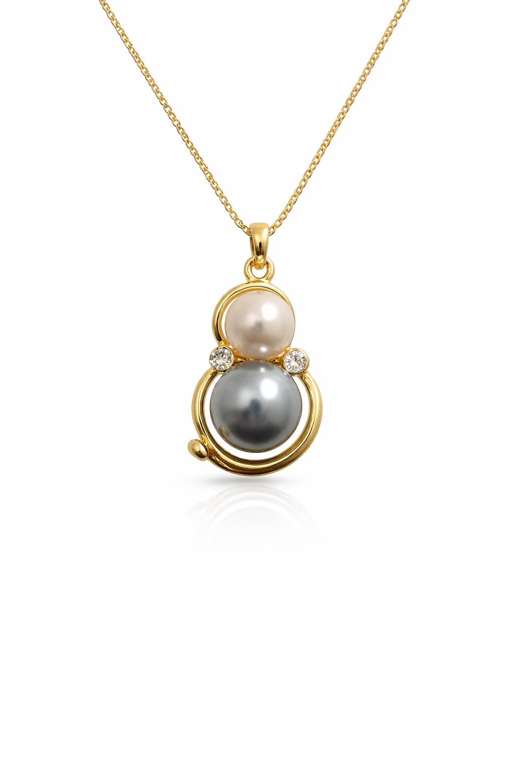 Pearl Duo Pendant Necklace