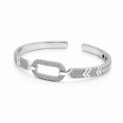 Arrow Link Sparkle Bangle