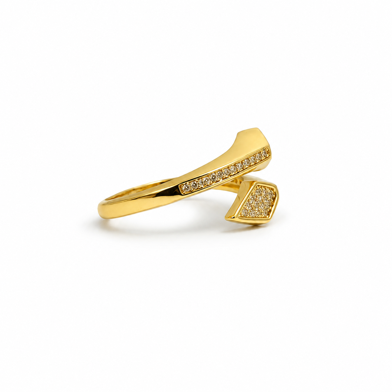 Twin Pavé Pinky Ring