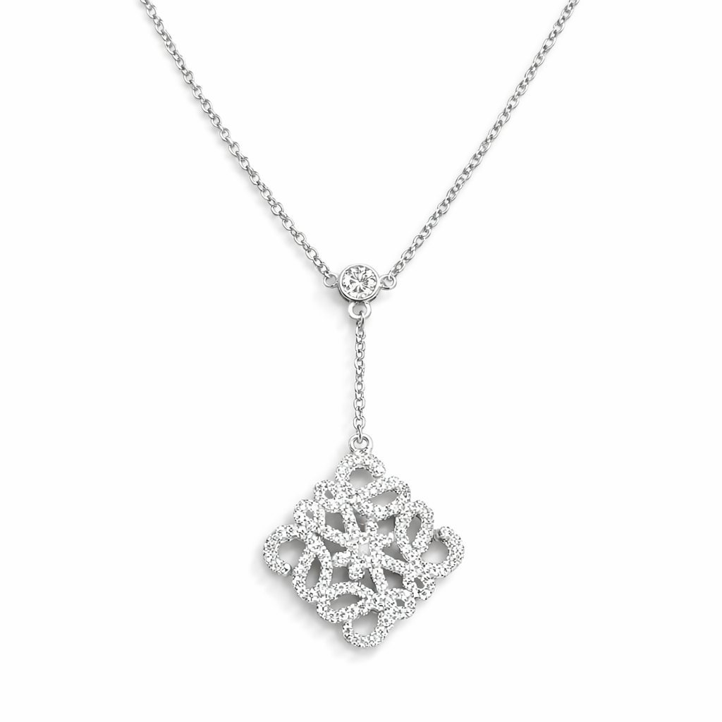 Lattice Drop Necklace