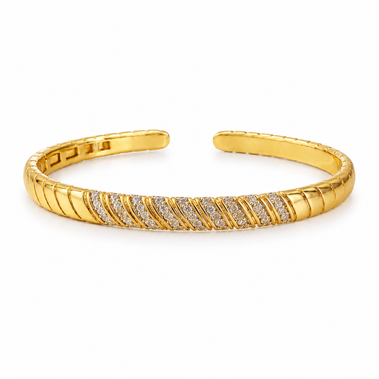 Diagonal Shine Bangle