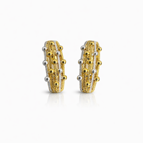 Beaded Hoop Earrings