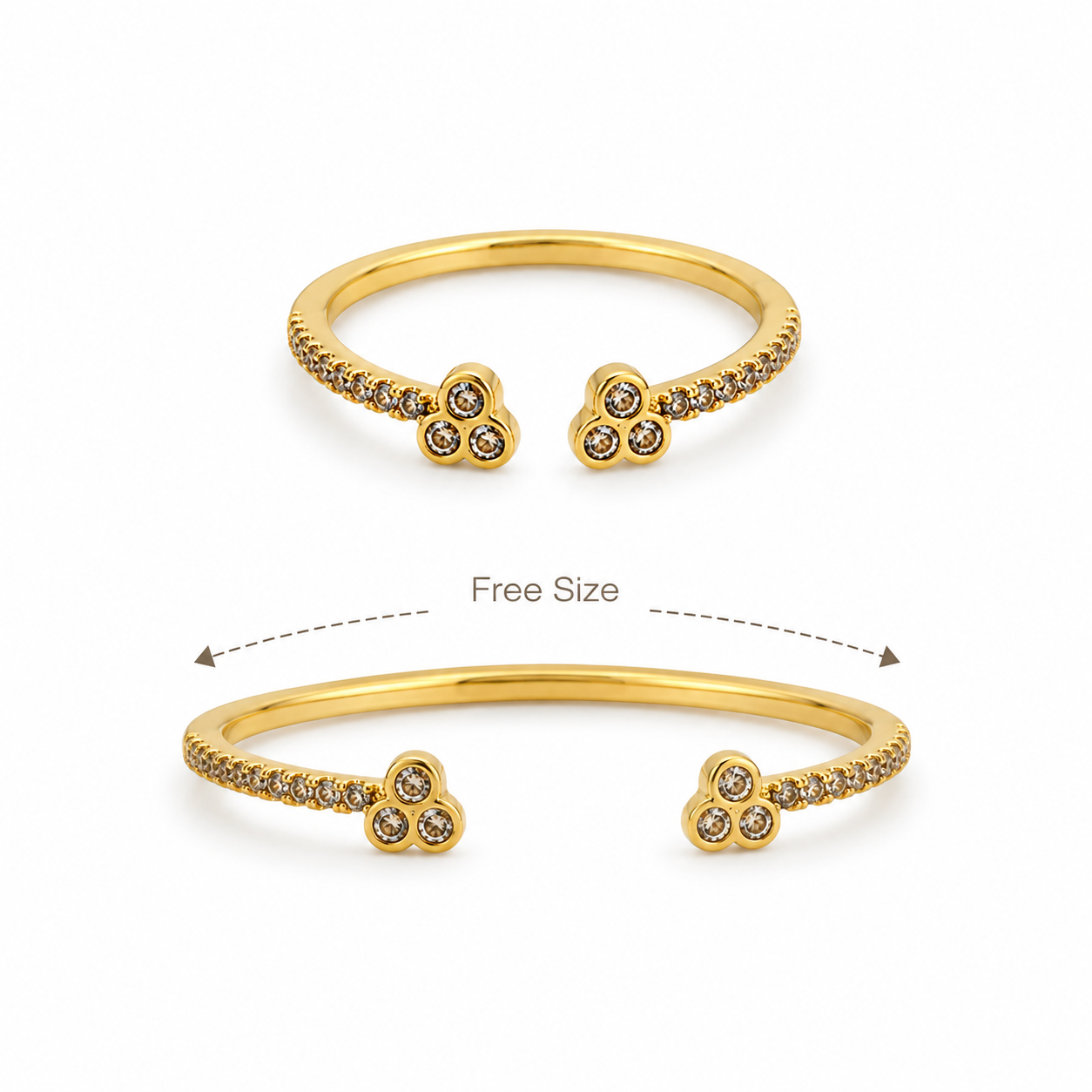 Trio Spark Pinky Ring