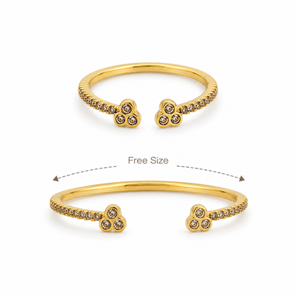 Trio Spark Pinky Ring