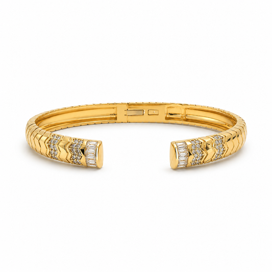 Zigzag Radiance Bangle