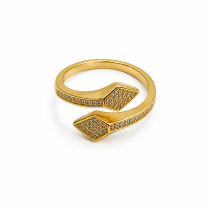 Twin Pavé Pinky Ring