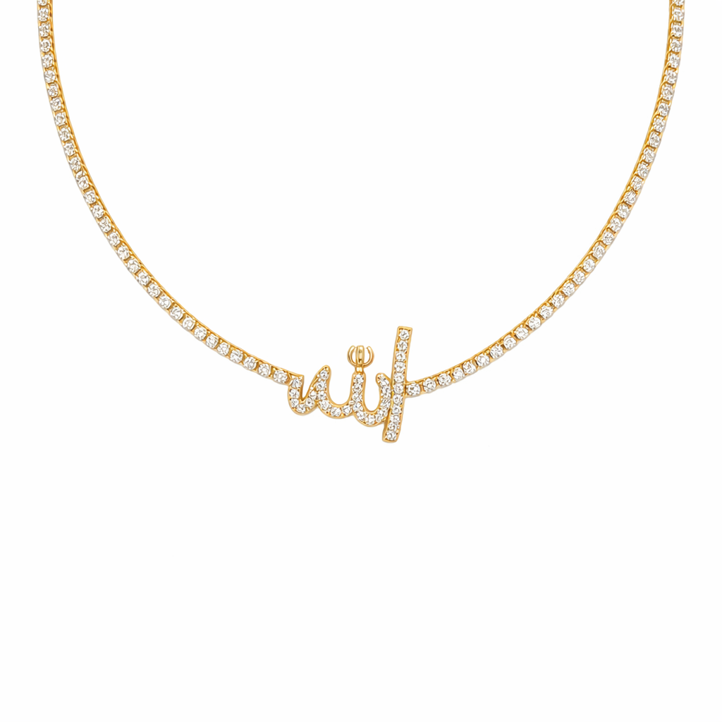 Divine Name Diamond Necklace