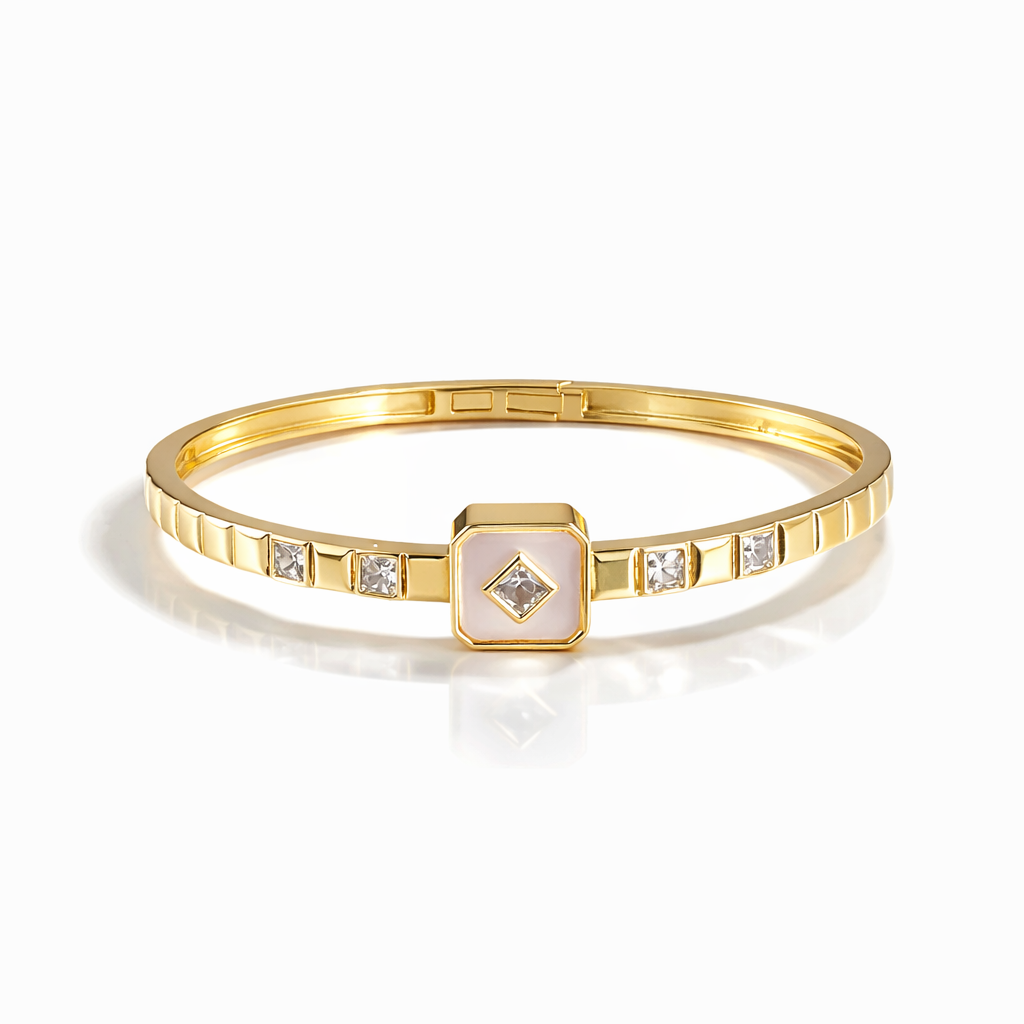 Luminous Shell Hexa Bangle