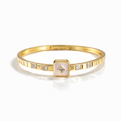 Luminous Shell Hexa Bangle