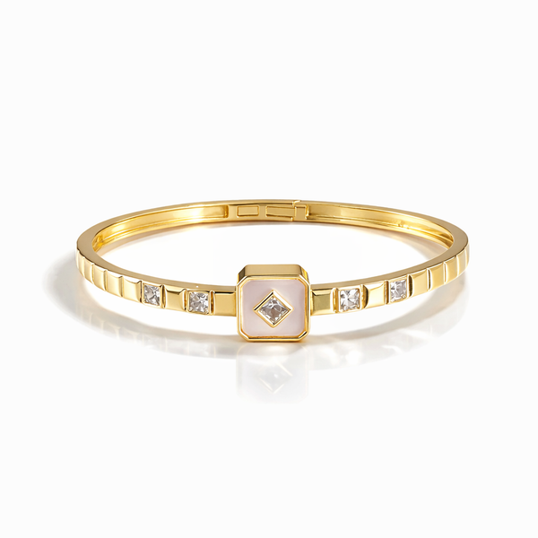 Luminous Shell Hexa Bangle