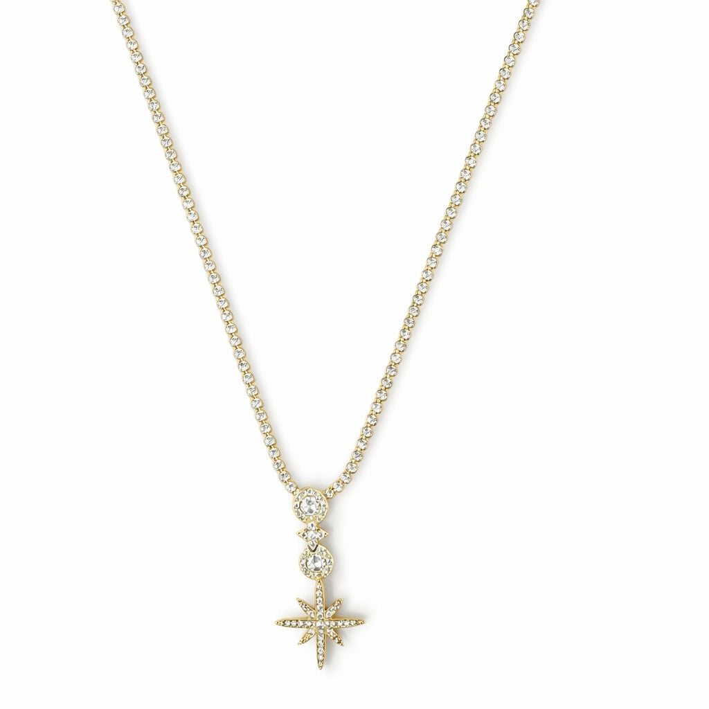 Celestial Drop Star Necklace